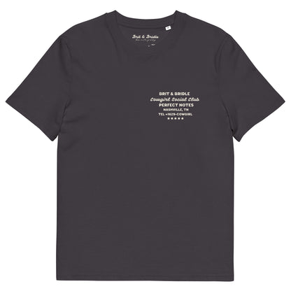 Cowgirl Notes Organic Cotton T-Shirt Brit&Bridle