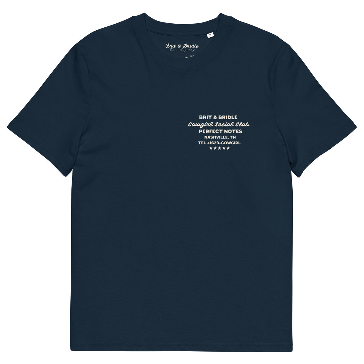 Cowgirl Notes Organic Cotton T-Shirt Brit&Bridle