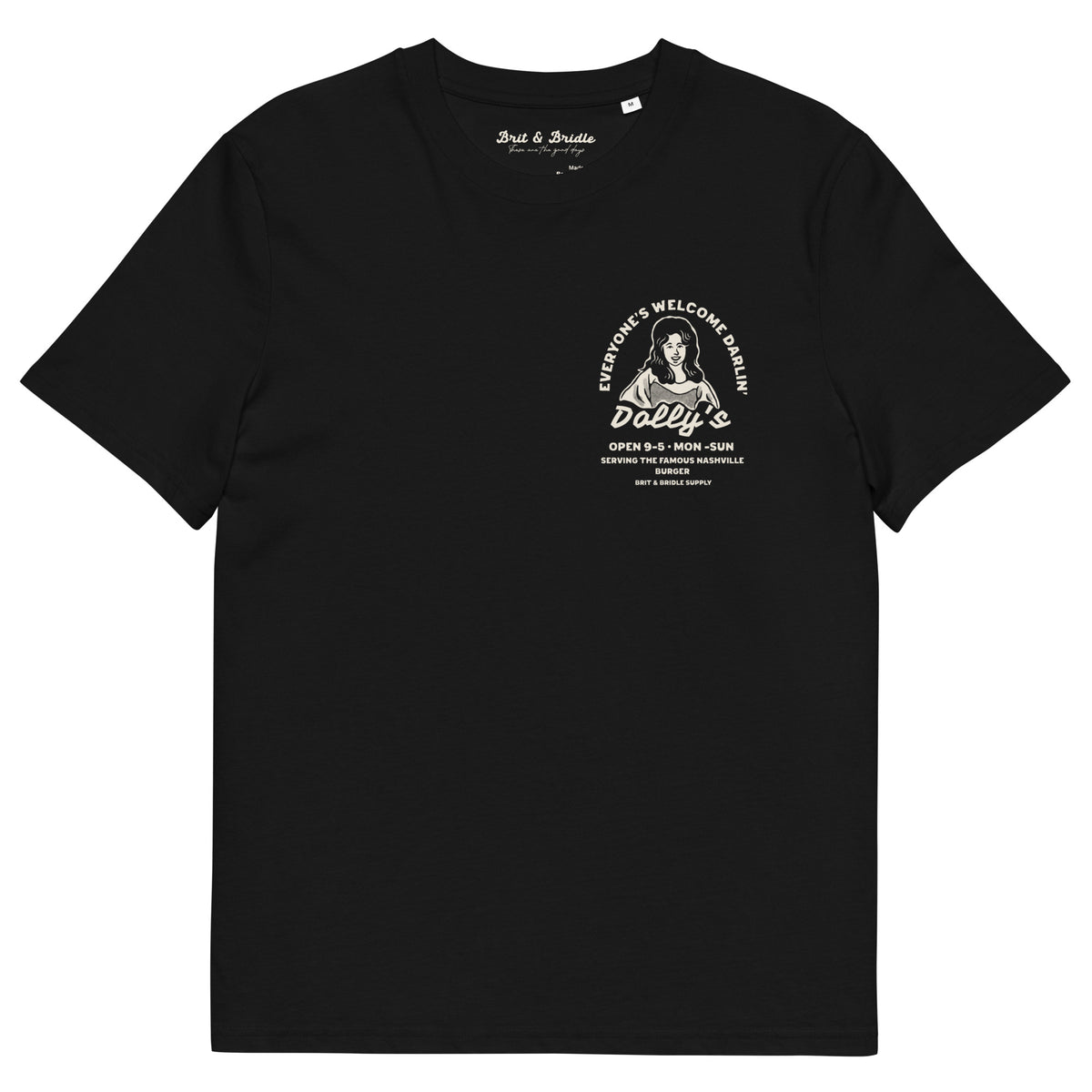 Dolly's Diner Organic Cotton T-shirt Brit&Bridle