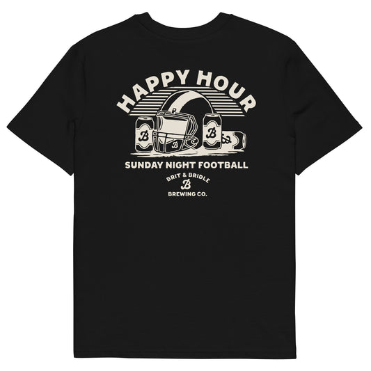 Happy Hour Football Organic Cotton T-Shirt Brit&Bridle